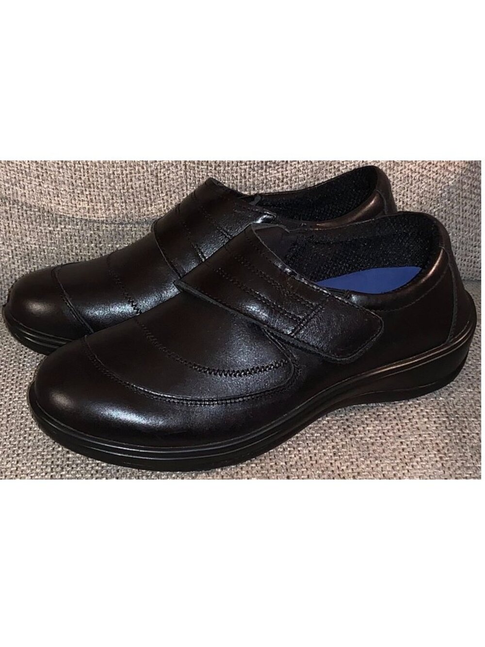 Orthofeet Orthopedic Emily Shoes Black Hook & Loop Straps Women’s (sz 8D) 73032